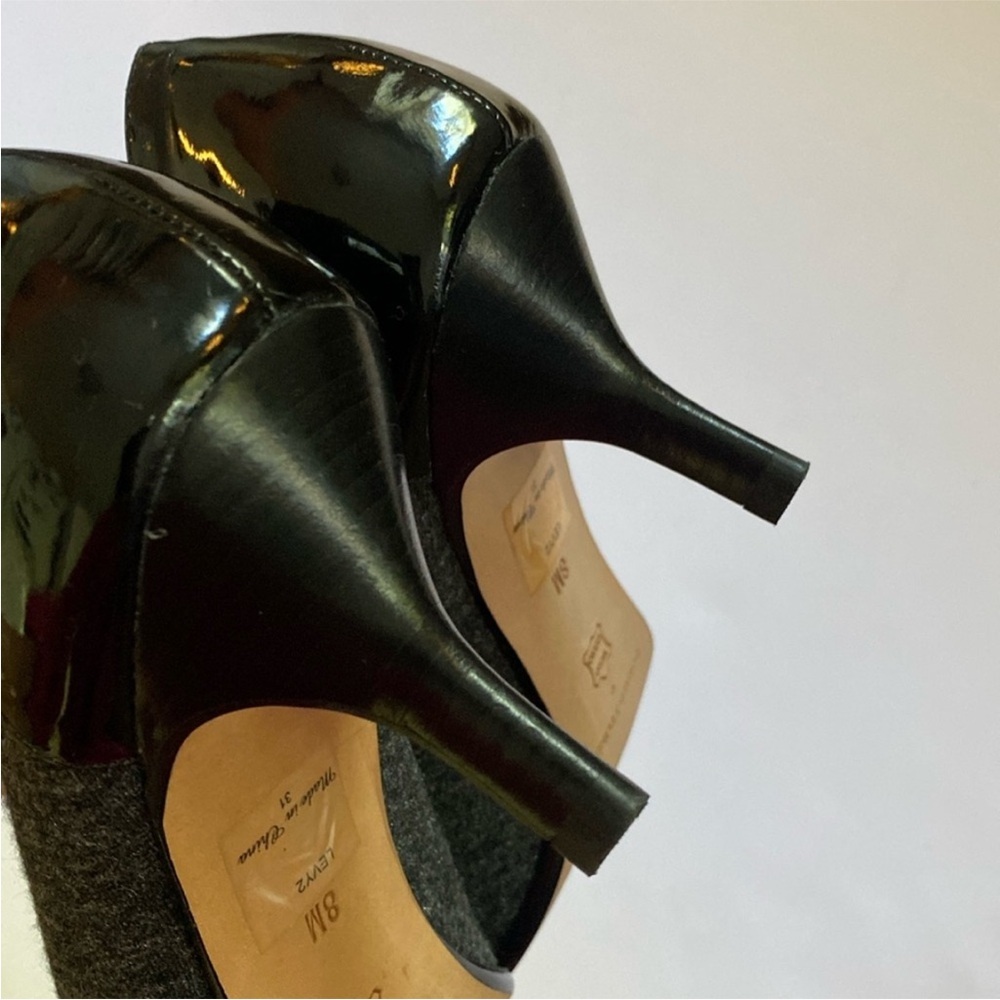 Donald J. Pliner Low Heels Shoes Ankle Size 8 Gray Black - Picture 10 of 15